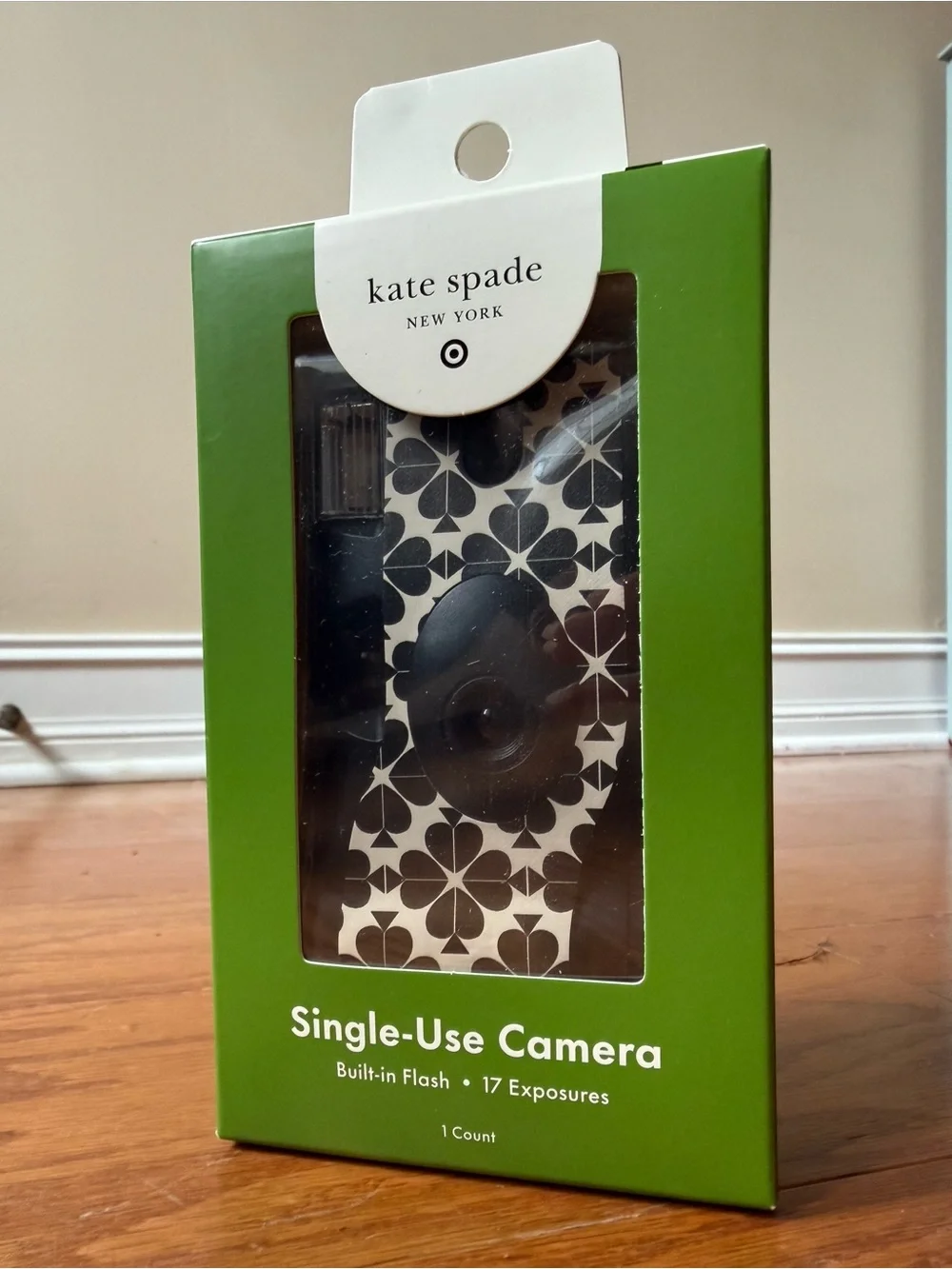 kate spade x target Black and White Spadeflower Single-Use Camera